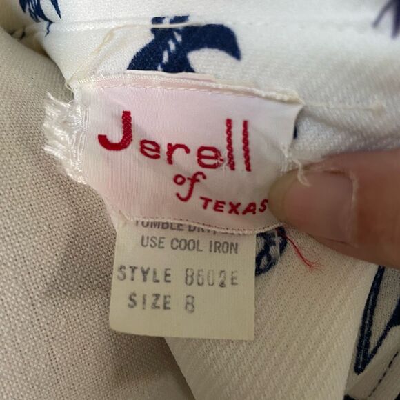 Vintage 70s Jerell of Texas Nautical A-line Dress XS - Picture 9 of 10